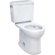 TOTO  Drake  Two-Piece Round 1.28 GPF Universal Height TORNADO FLUSH  Toilet with CEFIONTECT , Cotton White - CST775CEFG#01