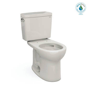 TOTO® Drake® Two-Piece Round 1.28 GPF Universal Height TORNADO FLUSH® Toilet with CEFIONTECT®, Sedona Beige - CST775CEFG#12