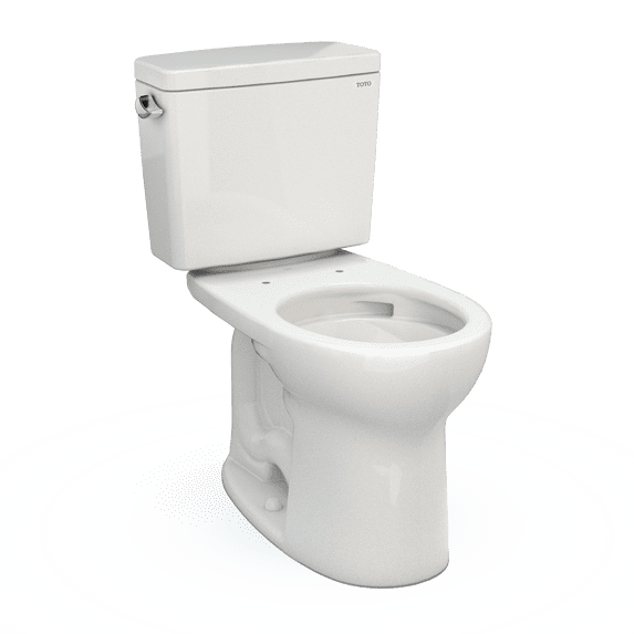 TOTO® Drake® Two-Piece Round 1.6 GPF Universal Height TORNADO FLUSH® Toilet with CEFIONTECT®, Colonial White - CST775CSFG#11