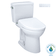 thumbnail image 1 of TOTO® Drake® WASHLET®+ Two-Piece Elongated 1.6 GPF Universal Height TORNADO FLUSH® Toilet with S7 Contemporary Bidet Seat, Cotton White - MW7764726CSFG#01, 1 of 5