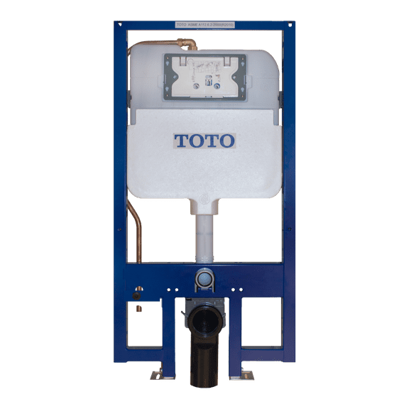 TOTO DuoFit In-Wall Toilet Tank with Dual-Max Dual-Flush 1.28 and 0.9 GPF System with Copper Supply - WT172M