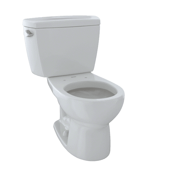 TOTO® Eco Drake® Two-Piece Round 1.28 GPF Toilet, Colonial White - CST743E#11