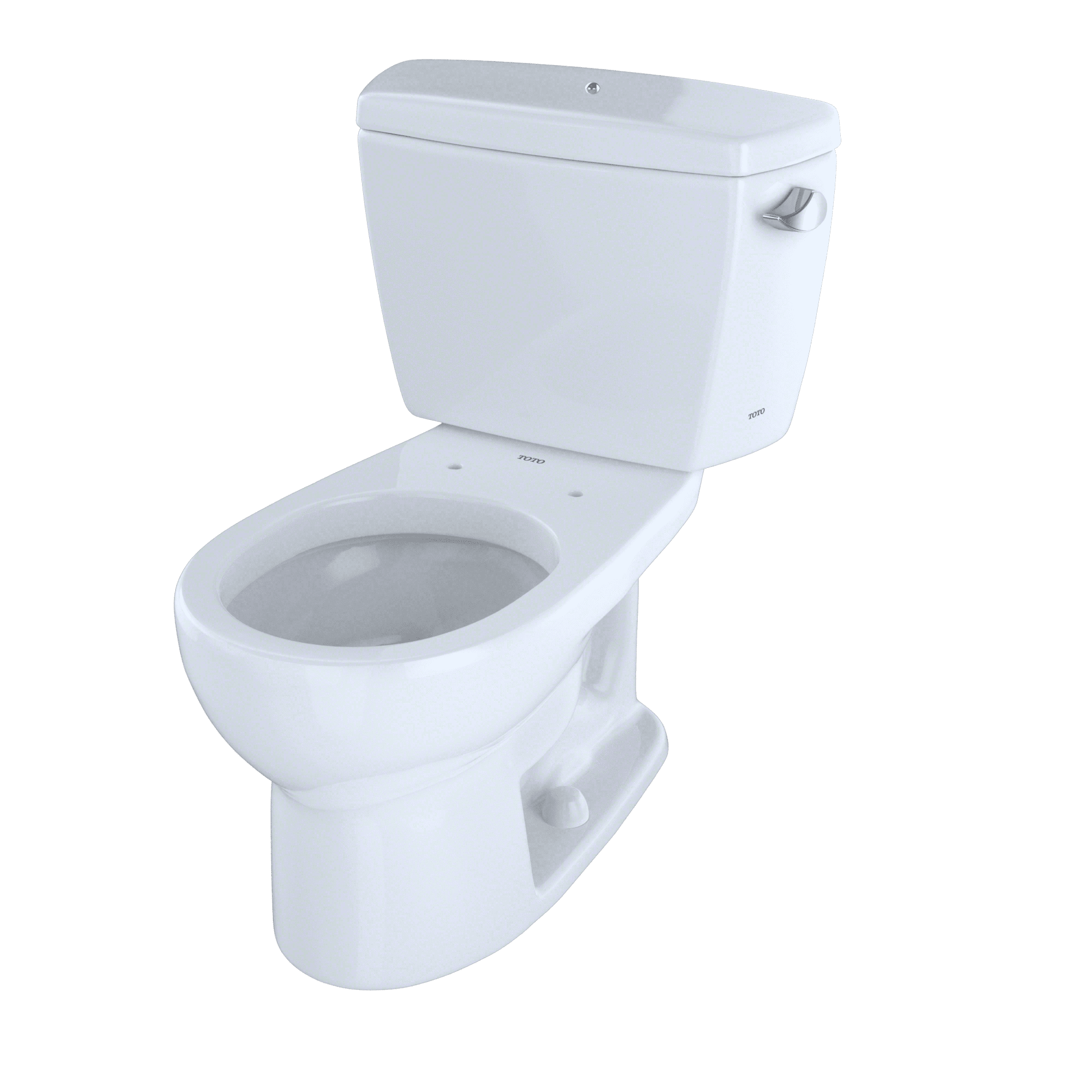TOTO® Eco Drake® TwoPiece Round 1.28 GPF Toilet with RightHand Trip