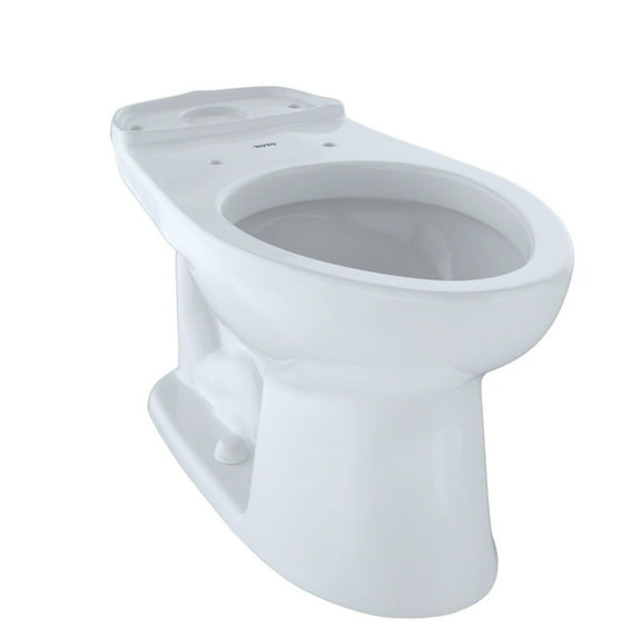 TOTO Eco Drake and Drake Elongated Toilet Bowl for 10 Inch Rough-in, Cotton White - C744EF.10#01