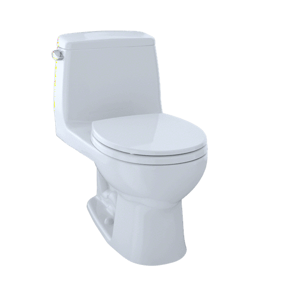 TOTO Eco UltraMax One-Piece Round Bowl 1.28 GPF Toilet, Cotton White - MS853113E#01