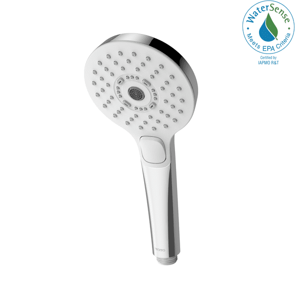 TOTO® G Series 1.75 GPM Multifunction 4 inch Round Handshower with ACTIVE WAVE, COMFORT WAVE, and WARM SPA, Polished Chrome - TBW01011U4#CP