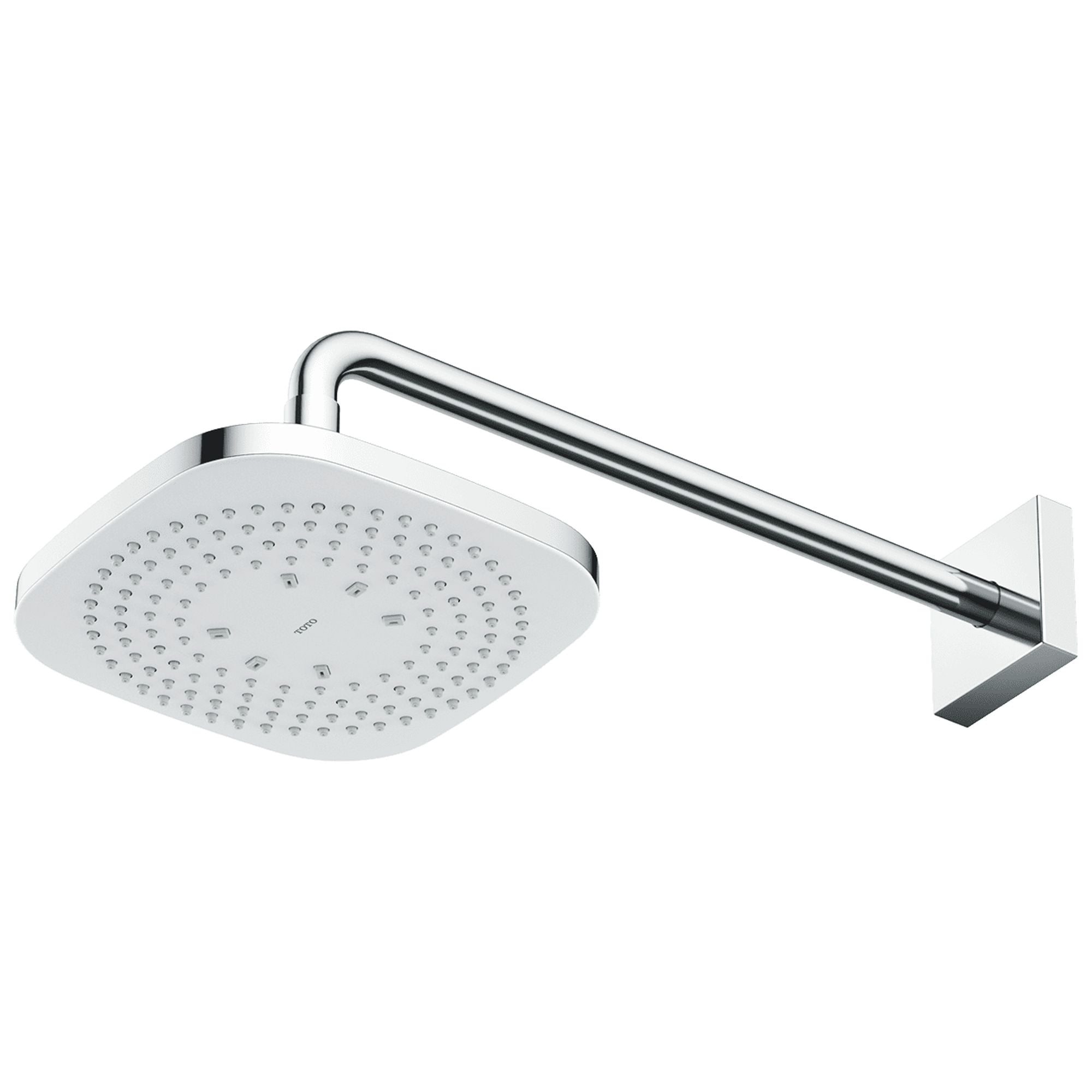 Modern Chrome Square Rain Shower Head with Comfort Wave Technology