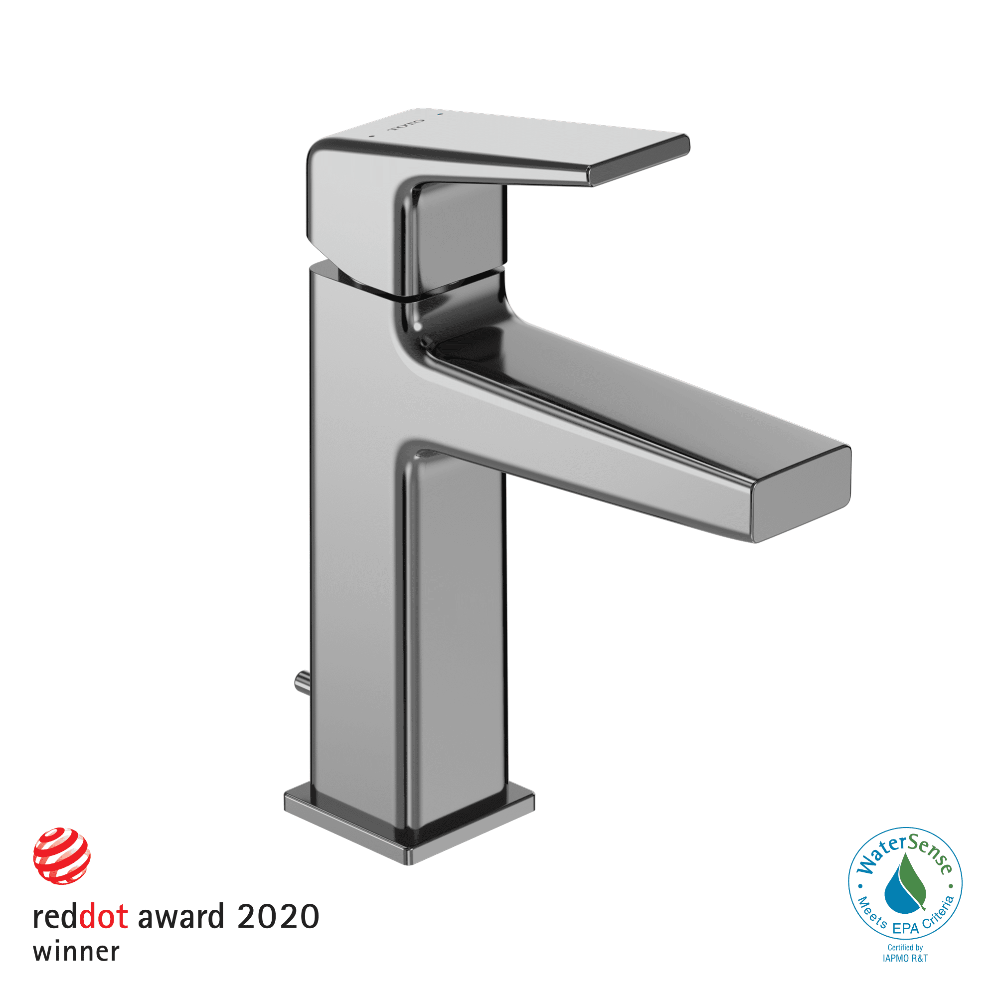 Polished Nickel Modern Single-Handle 8'' Bathroom Faucet