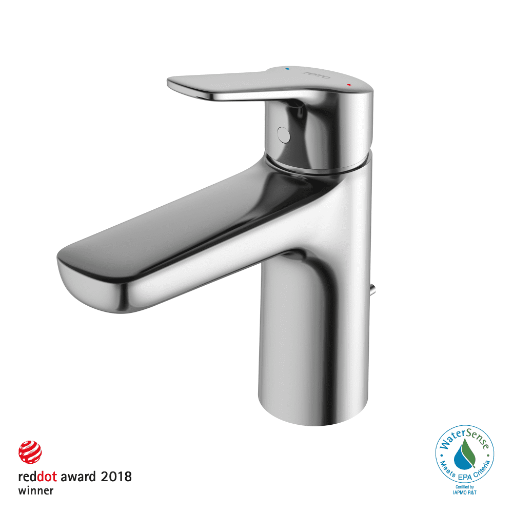 Polished Nickel 6 7/8" Modern Single Hole Faucet with Comfort Glide Technology