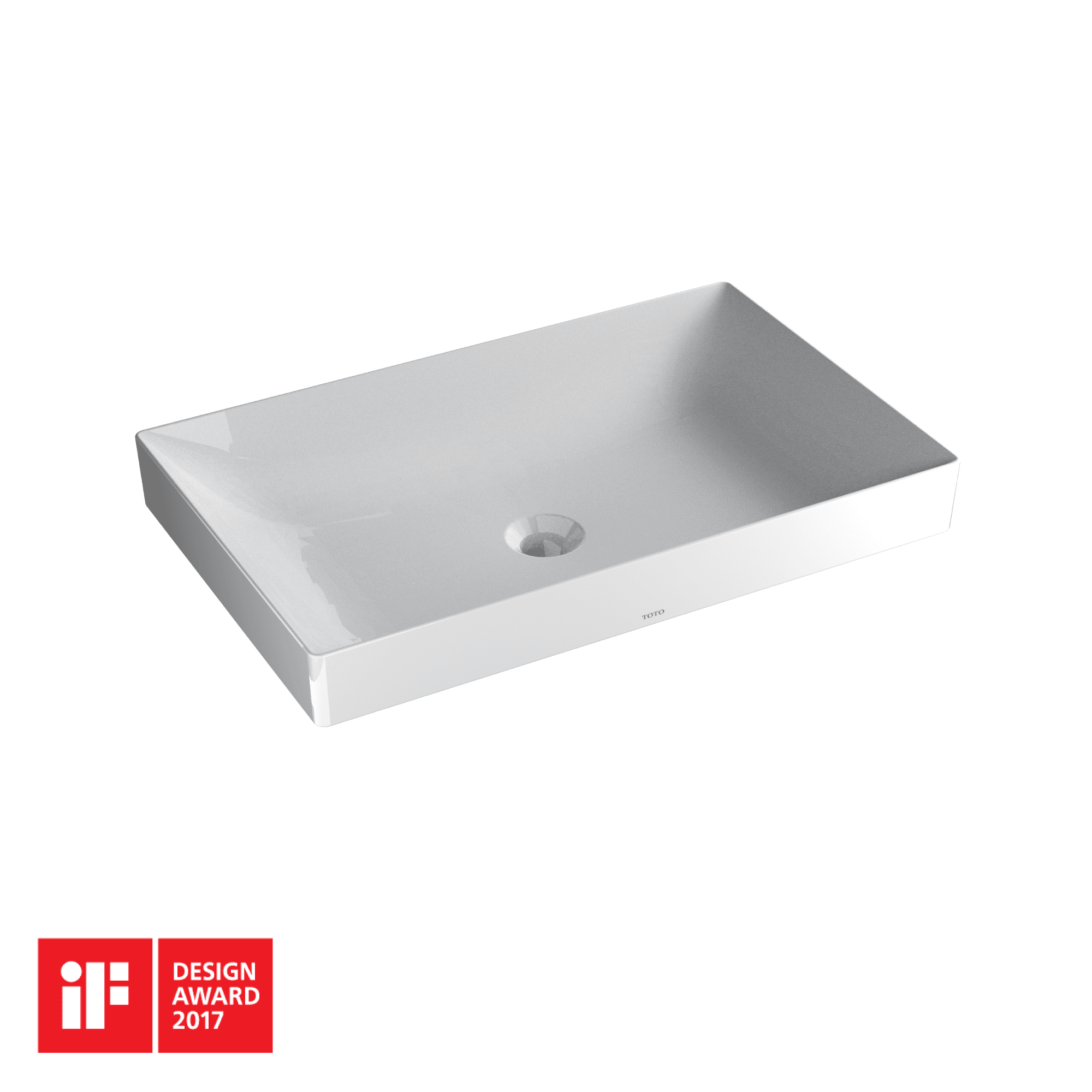 Kiwami White Ceramic Rectangular Vessel Sink with Overflow