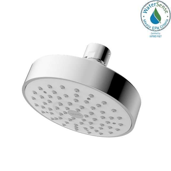 TOTO L Series 1.75 GPM Single Spray 4 inch Modern Round Showerhead, Polished Chrome - TBW01012U4#CP