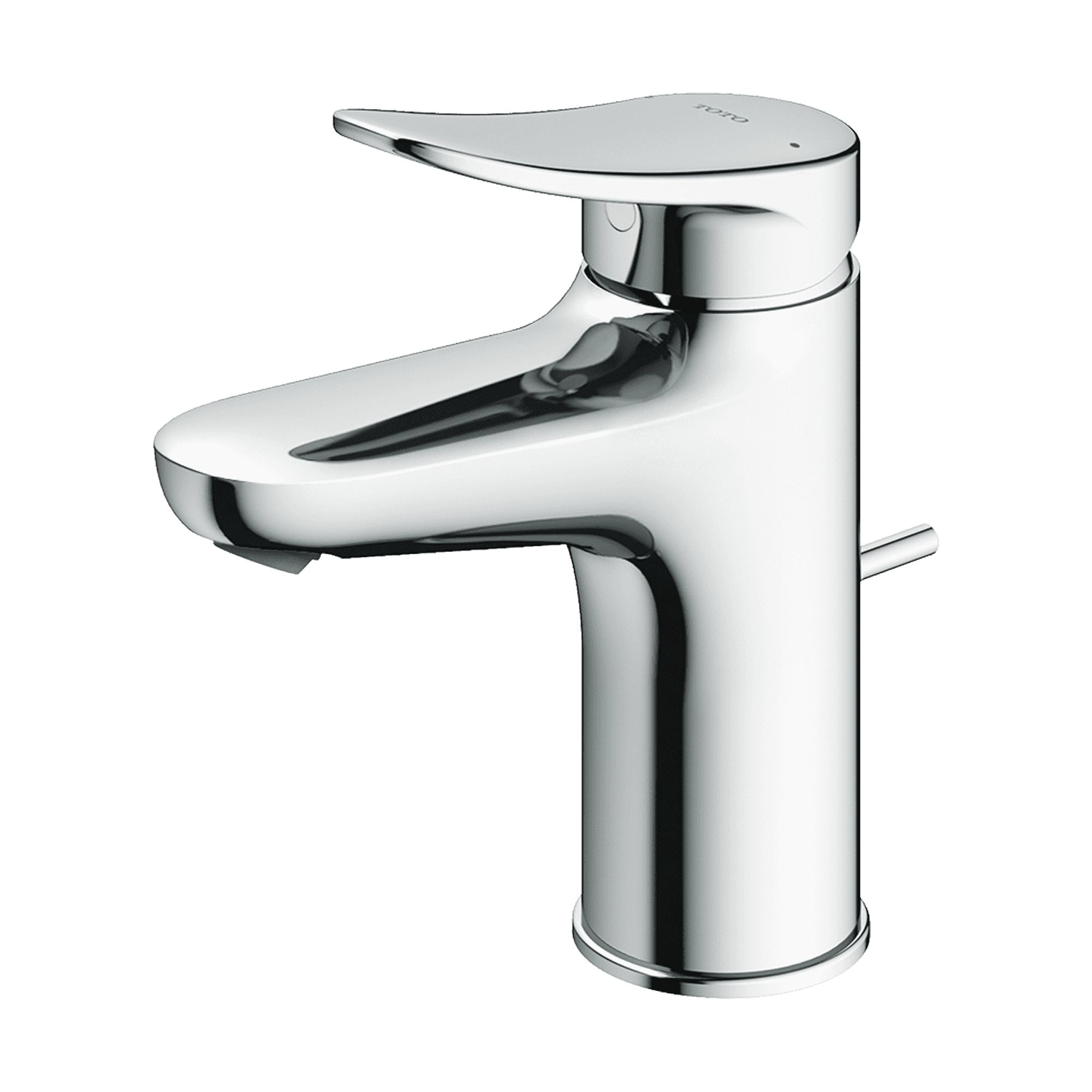 Sleek Chrome 1.2 GPM Single Handle Bathroom Faucet with Drain