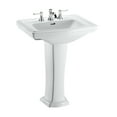 thumbnail image 1 of TOTO® Clayton® Rectangular Pedestal Bathroom Sink for 8 Inch Center Faucets, Cotton White - LPT780.8#01, 1 of 2