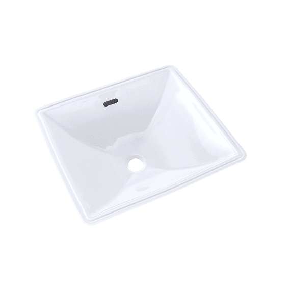 TOTO® Legato® Rectangular Undermount Bathroom Sink with CEFIONTECT, Cotton White - LT624G#01