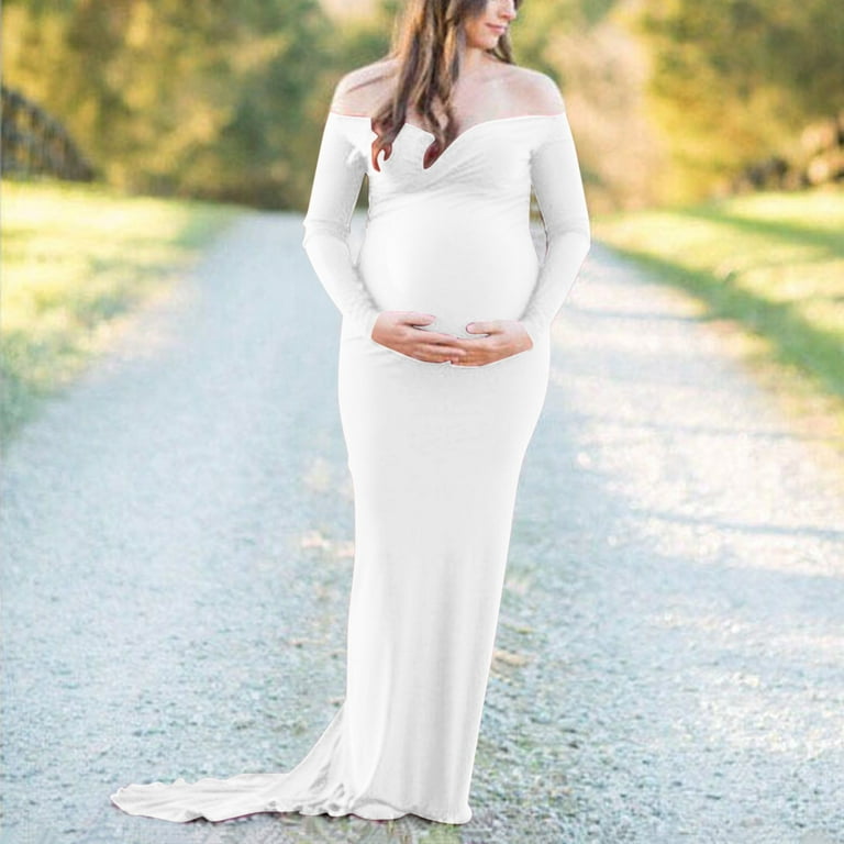 White maternity dress uk cheap