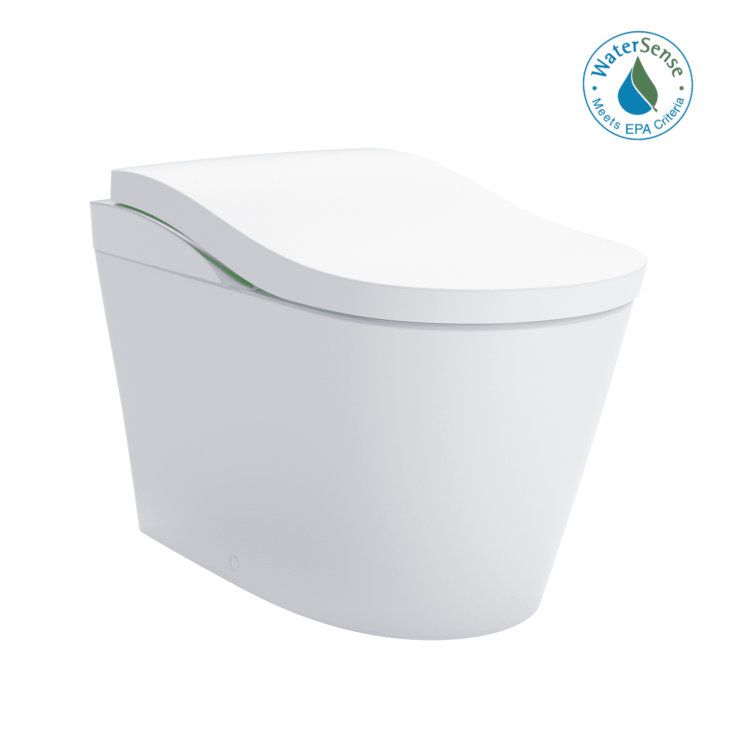 TOTO® NEOREST® LS Dual Flush 1.0 or 0.8 GF Integrated Bidet Toilet, Cotton White with Silver Trim - MS8732CUMFG#01S