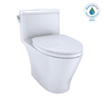 thumbnail image 1 of TOTO® Nexus® 1G® One-Piece Elongated 1.0 GPF Universal Height Toilet with CEFIONTECT® and SS124 SoftClose Seat, WASHLET®+ Ready, Cotton White - MS642124CUFG#01, 1 of 5