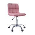 thumbnail image 1 of TOTO Office Desk Chair Armless, 19"-25" Adjustable Height for Home Office, Conference Room, Bar, Waiting Area, Pink, 1 of 6