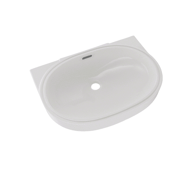 TOTO® Oval 19-11/16" x 13-3/4" Undermount Bathroom Sink with CEFIONTECT, Colonial White - LT546G#11
