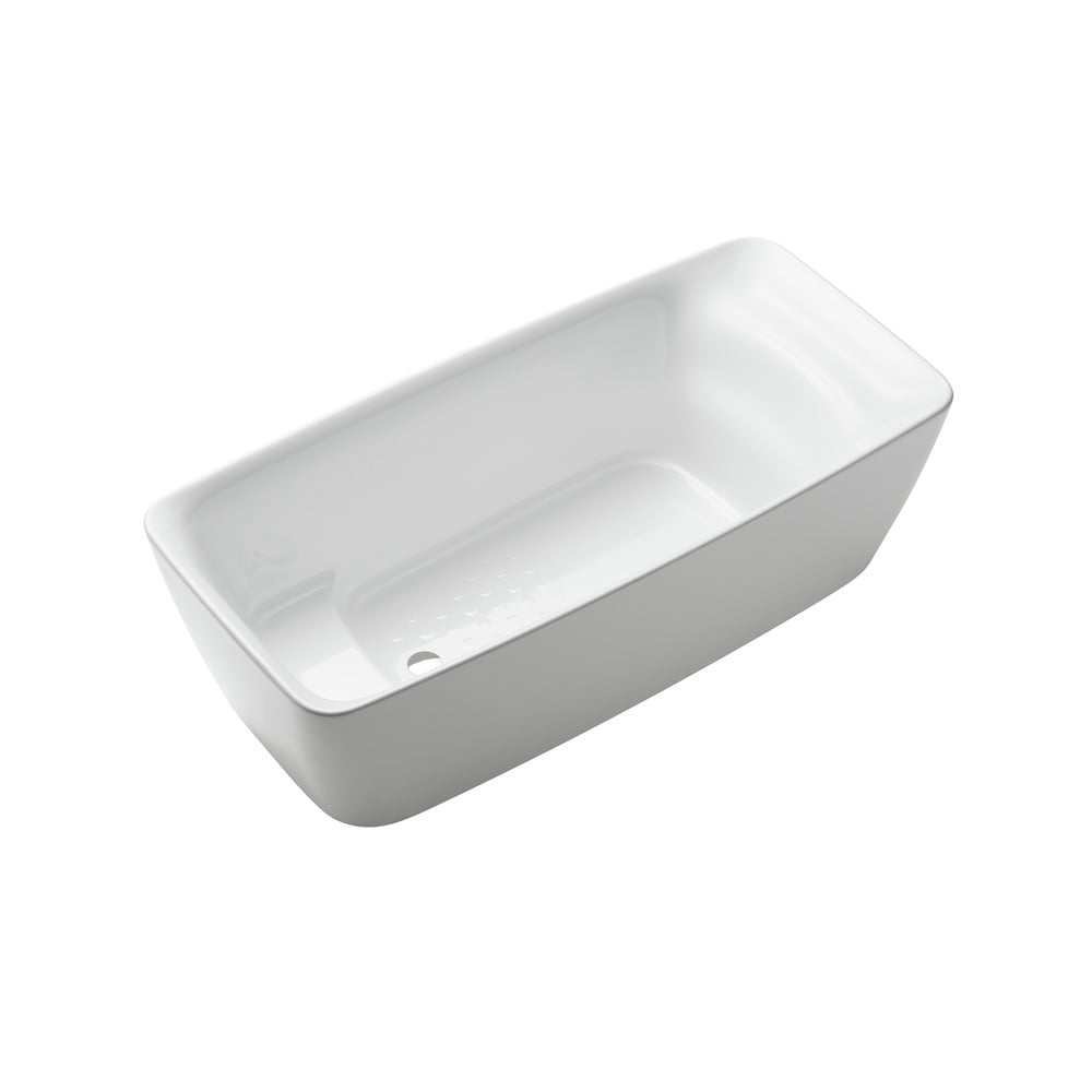 TOTO PJY1724PWEU#GW Flotation Freestanding Soaker Tub w/ RECLINE COMFORT (Gloss White)