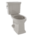 thumbnail image 1 of TOTO® Promenade® II 1G® Two-Piece Elongated 1.0 GPF Universal Height Toilet with CeFiONtect™, Bone - CST404CUFG#03, 1 of 5