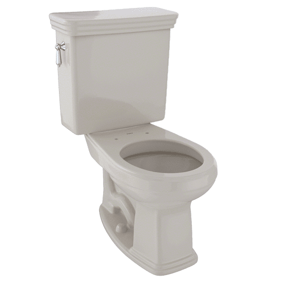 TOTO® Promenade® Two-Piece Round 1.6 GPF Universal Height Toilet, Bone - CST423SF#03
