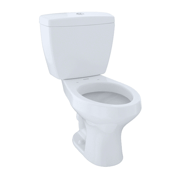 TOTO® Rowan? Two-Piece Elongated Dual-Max®, Dual Flush 1.6 and 1.0 GPF Universal Height Toilet, Cotton White - CST406MF#01