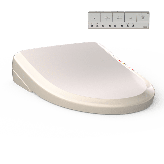TOTO® S7 WASHLET® Electronic Bidet Toilet Seat with EWATER+® Bowl and Wand Cleaning, Classic Lid, Elongated, Sedona Beige - SW4724#12