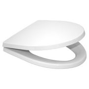 TOTO SS214#01 Toilet Seat, With Cover, polypropylene, Elongated, White