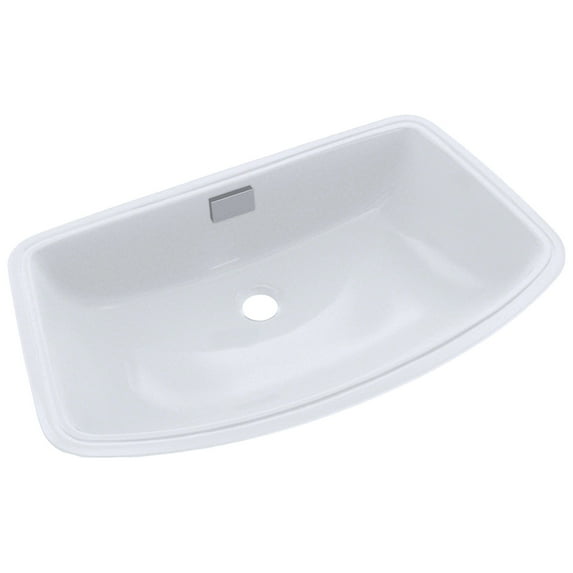 TOTO® Soirée® Arched Front Rectangular Undermount Bathroom Sink, Cotton White - LT967#01