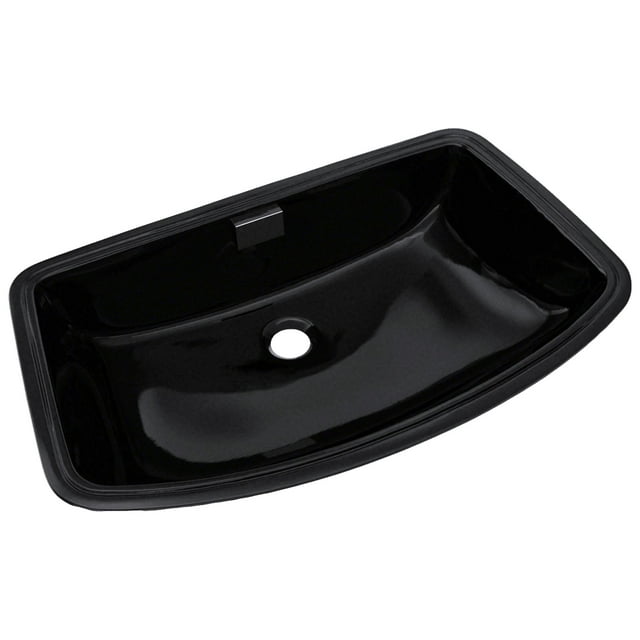 TOTO® Soirée® Arched Front Rectangular Undermount Bathroom Sink, Ebony - LT967#51