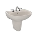 thumbnail image 1 of TOTO® Supreme® Oval Wall-Mount Bathroom Sink with CEFIONTECT and Shroud for 4 Inch Center Faucets, Sedona Beige - LHT241.4G#12, 1 of 6