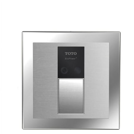 TOTO TET3LN#SS Stainless Sensor Toilet Flush Valve, 4x4 Back Spud Wall 1.28 GPF
