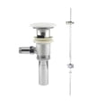 thumbnail image 1 of TOTO THP737#01 Lever Faucet Drain Fitting Assembly with White Ceramic Drain Cover, 1 of 1