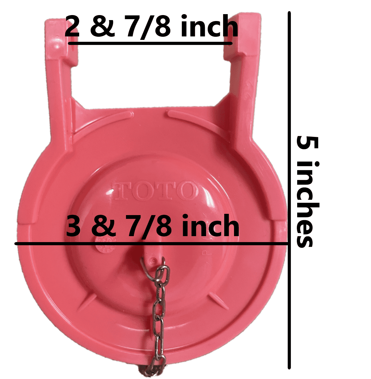 TOTO THU331S 3-Inch Toilet Flapper Valve Replacement by NuFlush