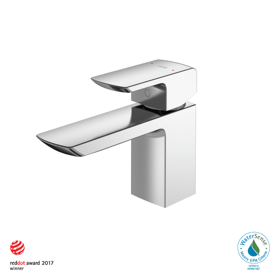 Toto 1.2 GPM Single Handle Deck Mounted Bathroom Faucet with Comfort Glide™ Technology with Drain Assembly Polished Chrome