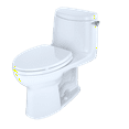 thumbnail image 1 of TOTO® UltraMax® II 1G® One-Piece Elongated 1.0 GPF Universal Height Toilet with CeFiONtect™ and Right-Hand Trip Lever, 1 of 2