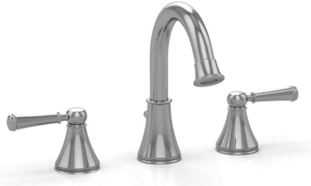 Elegant Vivian Polished Nickel Widespread Bathroom Faucet