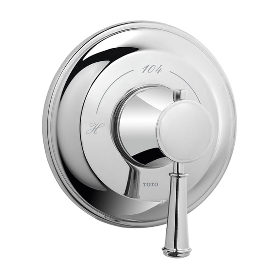 TOTO® Vivian™ Lever Handle Thermostatic Mixing Valve Trim, Polished Chrome - TS220T#CP
