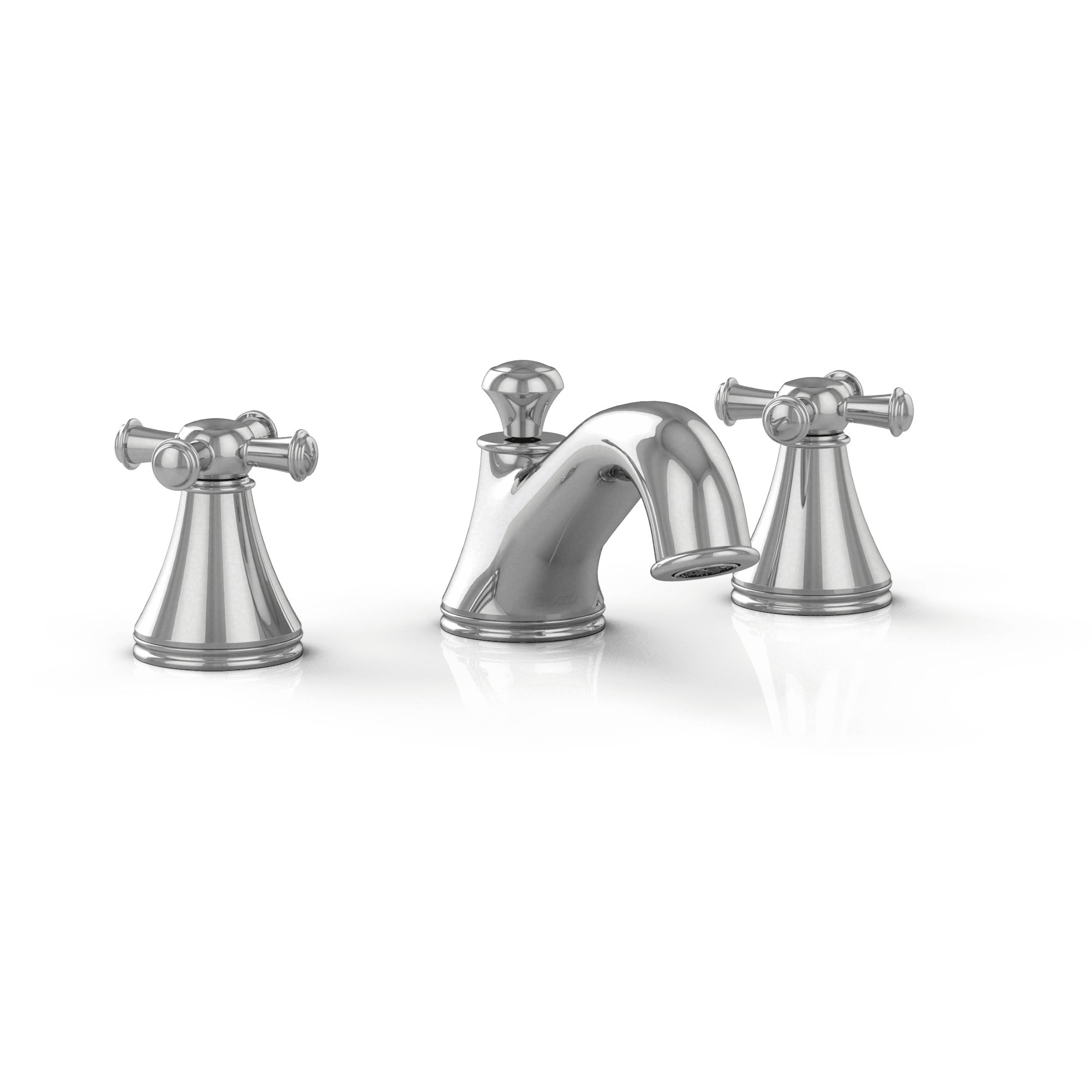 Vivian Polished Chrome Widespread 1.2 GPM Bathroom Faucet with Cross Handles