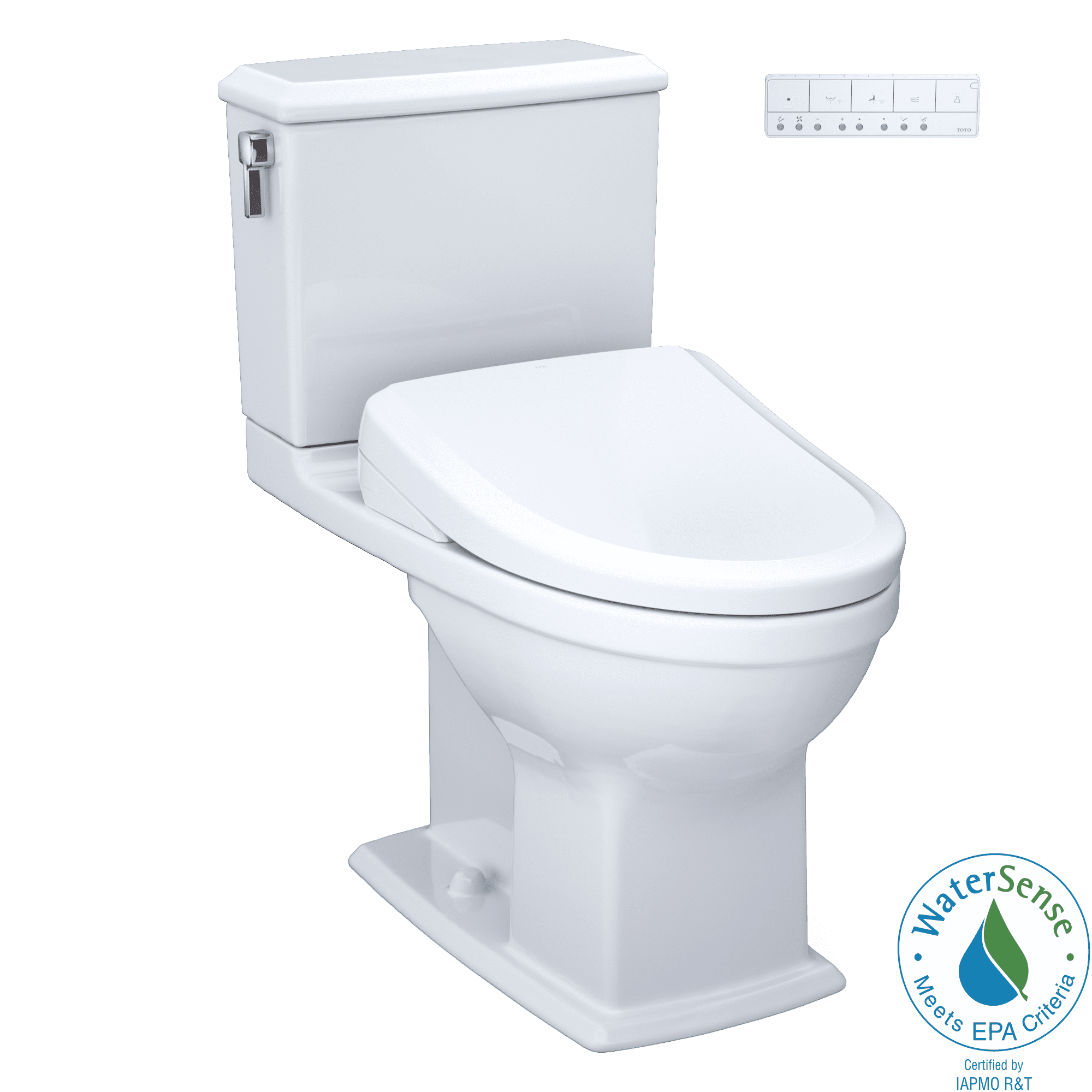 DRAKE TRANSITIONAL WASHLET+ S7 TWO-PIECE TOILET - 1.28 GPF, UNIV HT, AUTO FLUSH