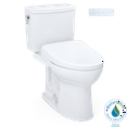 thumbnail image 1 of TOTO® WASHLET®+ Drake® II 1G® Two-Piece Elongated 1.0 GPF Toilet and WASHLET®+ S7 Contemporary Bidet Seat, Cotton White - MW4544726CUFG#01, 1 of 5