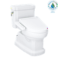 thumbnail image 1 of TOTO® WASHLET®+ Eco Guinevere® Elongated 1.28 GPF Universal Height Toilet with C2 Bidet Seat, Cotton White - MW9743074CEFG#01, 1 of 5