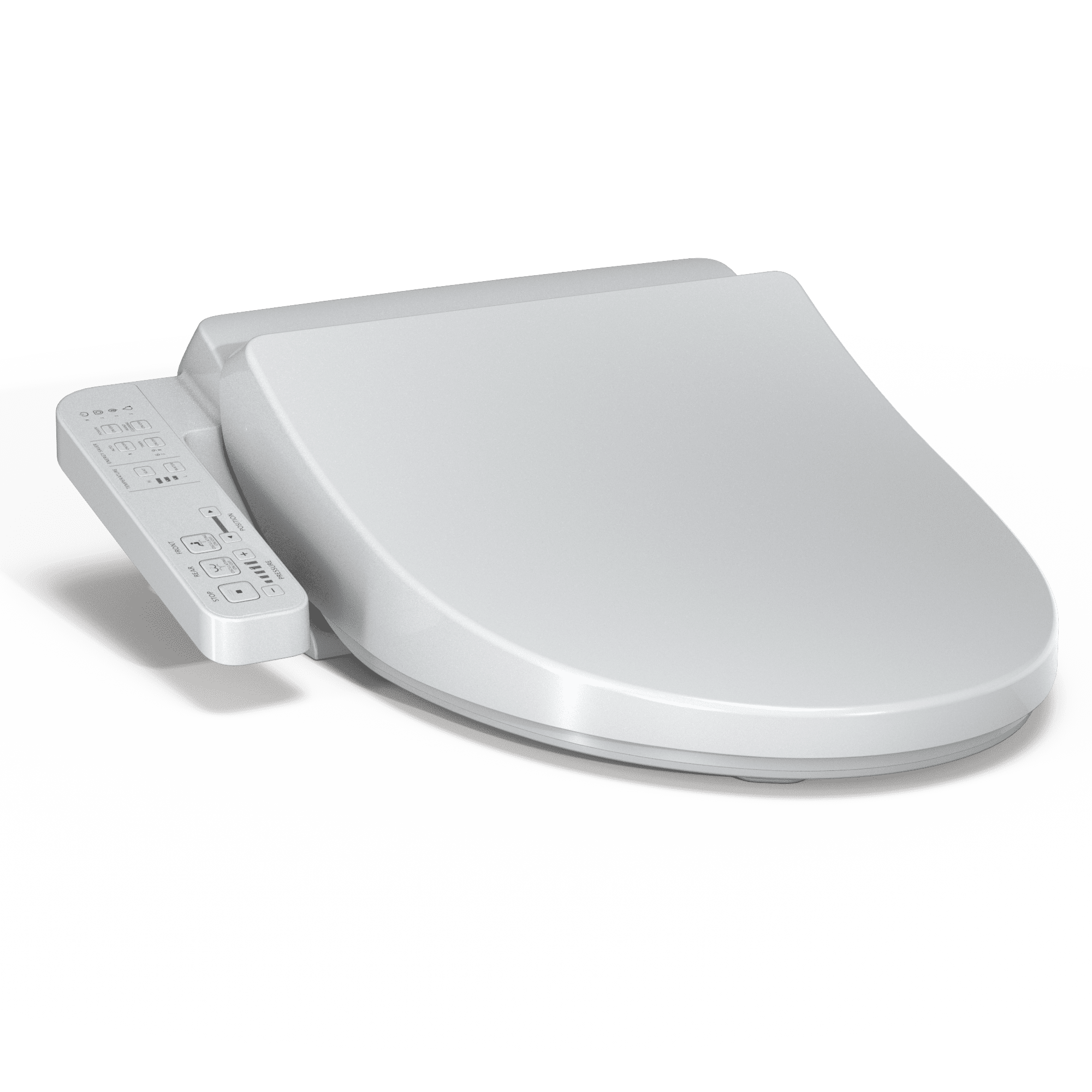 Elongated White Heated Electronic Bidet Toilet Seat