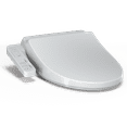 thumbnail image 1 of TOTO SW3004#01 Washlet A2 Electronic Bidet Toilet Seat with Heated Seat and SoftClose Lid, Elongated Cotton White, 1 of 5