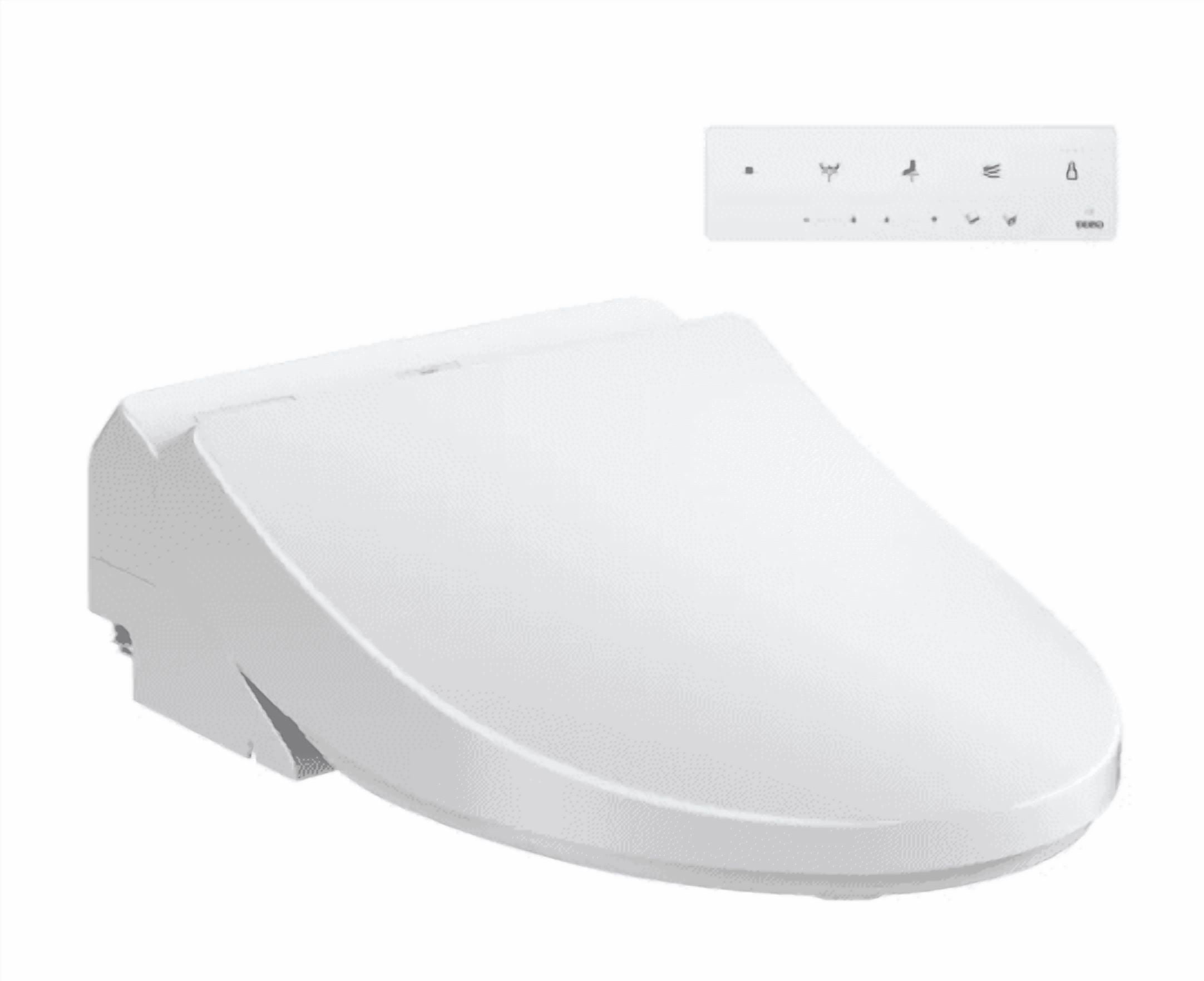 TOTO Washlet Elongated Bidet Seat, SoftClose Lid, Heated Seat