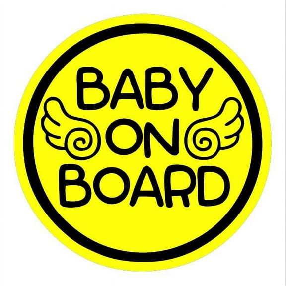 TOTOMO Baby on Board Magnet for Cars Funny Cute Safety Caution Decal Sign for Car Window and Bumper No Need for Sticker or Suction Cup - Baby Angel