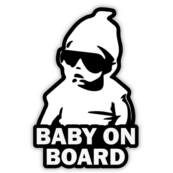 TOTOMO Baby on Board Sticker for Car Window and Bumper, 6 x 4