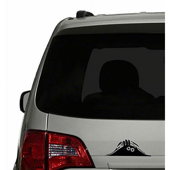 TOTOMO Black Cute Eyes Peeking Monster Claw Car Sticker Funny Vinyl Decal for Window Bumper Laptop Ipad Wall Truck Jeep Motorcycle Auto Vehicle Accessories