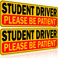 thumbnail image 1 of TOTOMO Student Driver Magnet Sticker for Car Magnetic Reflective Vehicle Safety Sign for New Rookie Learner Driver (2 Pack), 1 of 6